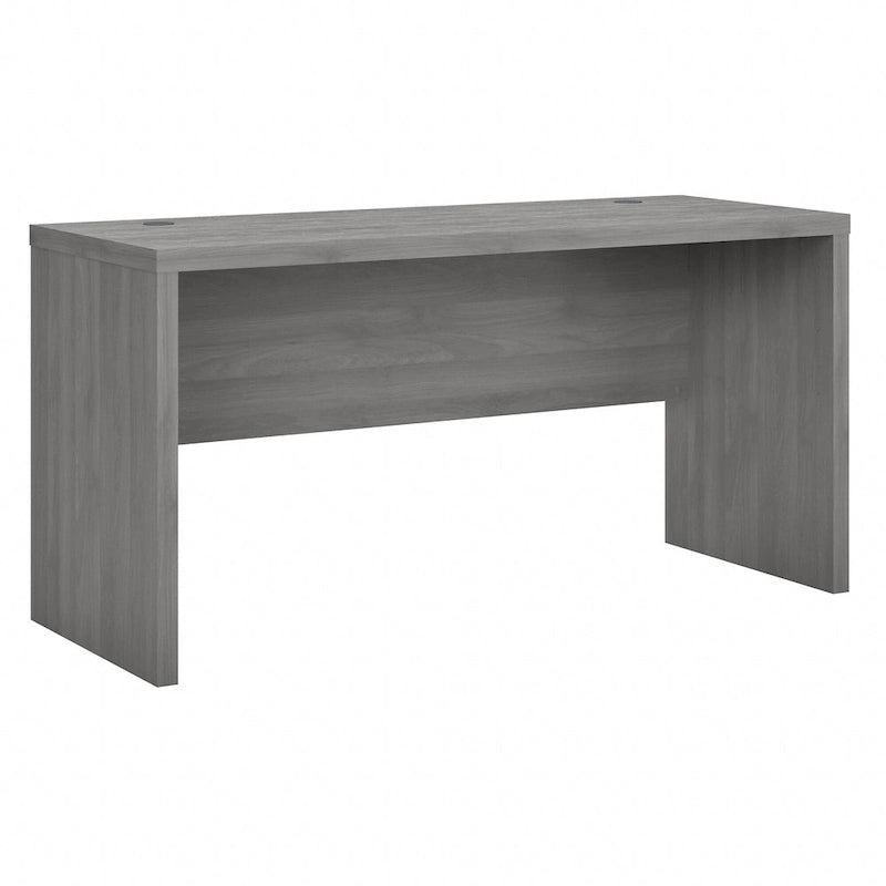 Contemporary Freestanding Credenza Desk with Durable Laminate Work Surface