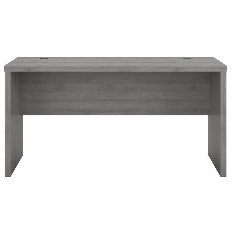 Contemporary Freestanding Credenza Desk with Durable Laminate Work Surface