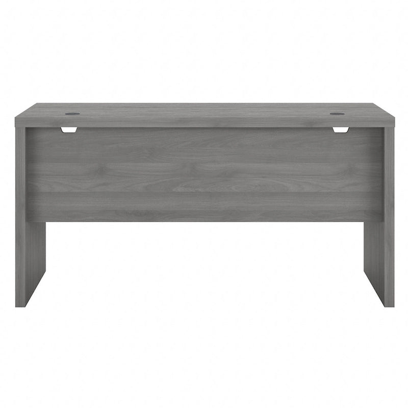 Contemporary Freestanding Credenza Desk with Durable Laminate Work Surface