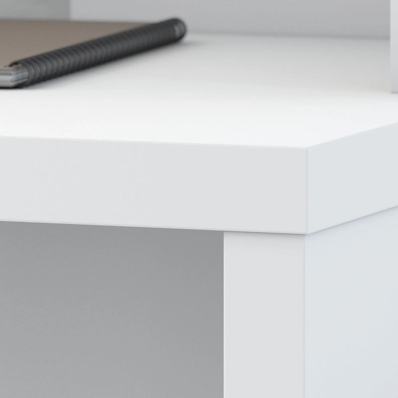 Contemporary Freestanding Credenza Desk with Durable Laminate Work Surface