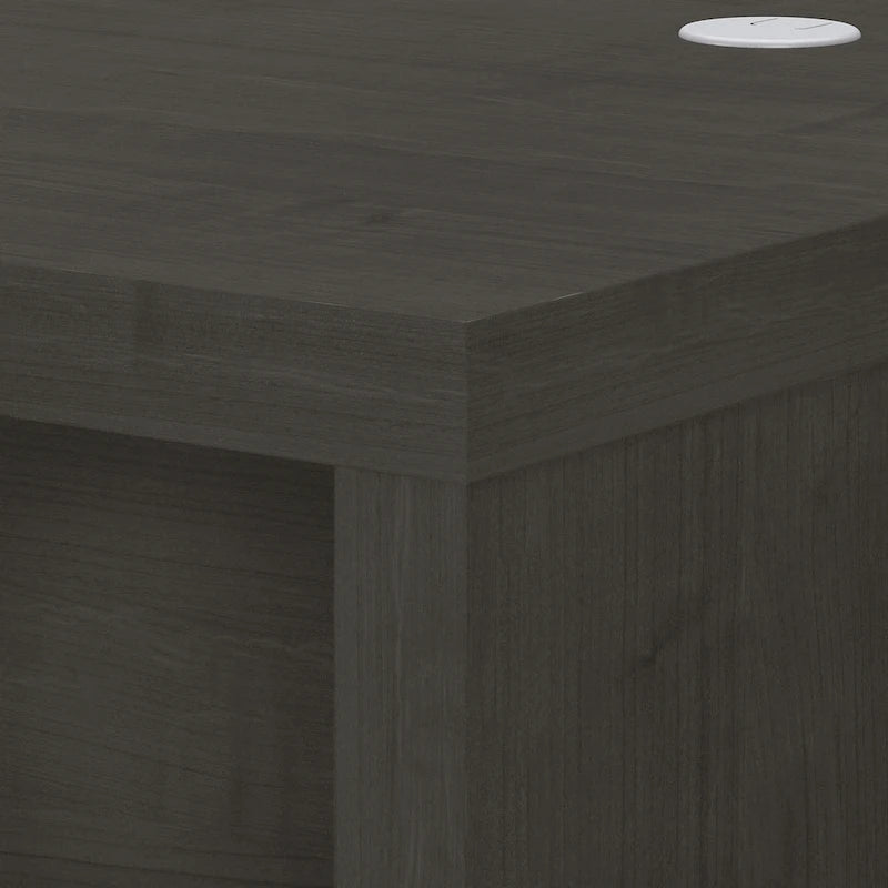 Contemporary Freestanding Credenza Desk with Durable Laminate Work Surface