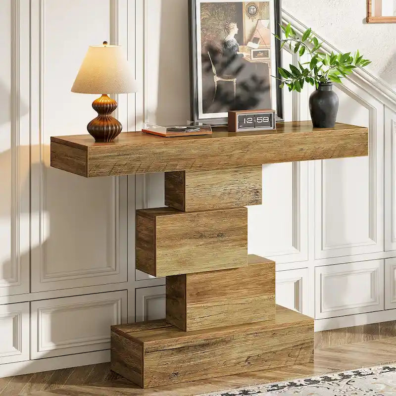 42.5 Inches Wood Farmhouse Console Sofa Table for Entryway Hallway