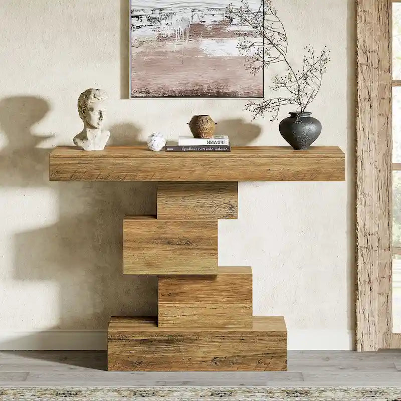 42.5 Inches Wood Farmhouse Console Sofa Table for Entryway Hallway
