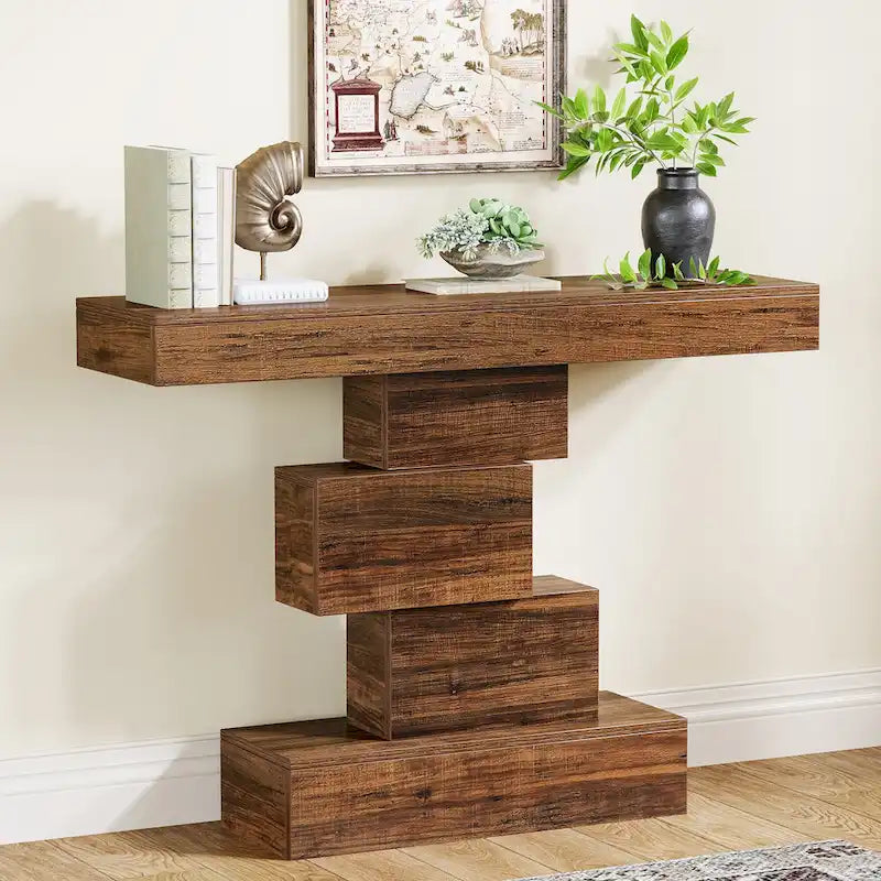 42.5 Inches Wood Farmhouse Console Sofa Table for Entryway Hallway