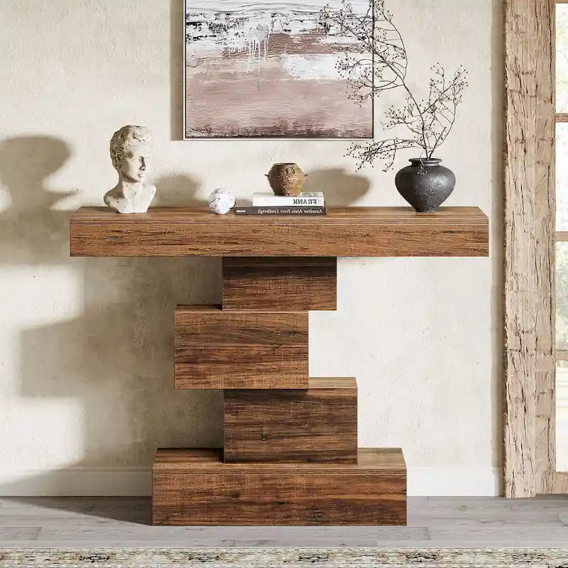 42.5 Inches Wood Farmhouse Console Sofa Table for Entryway Hallway