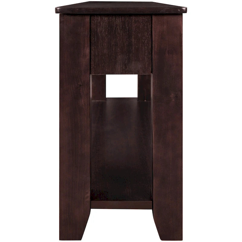 Accent Storage Cabinet Sideboard Wooden Cabinet with Metal Handles for Hallway, Entryway, Living Room, Bedroom