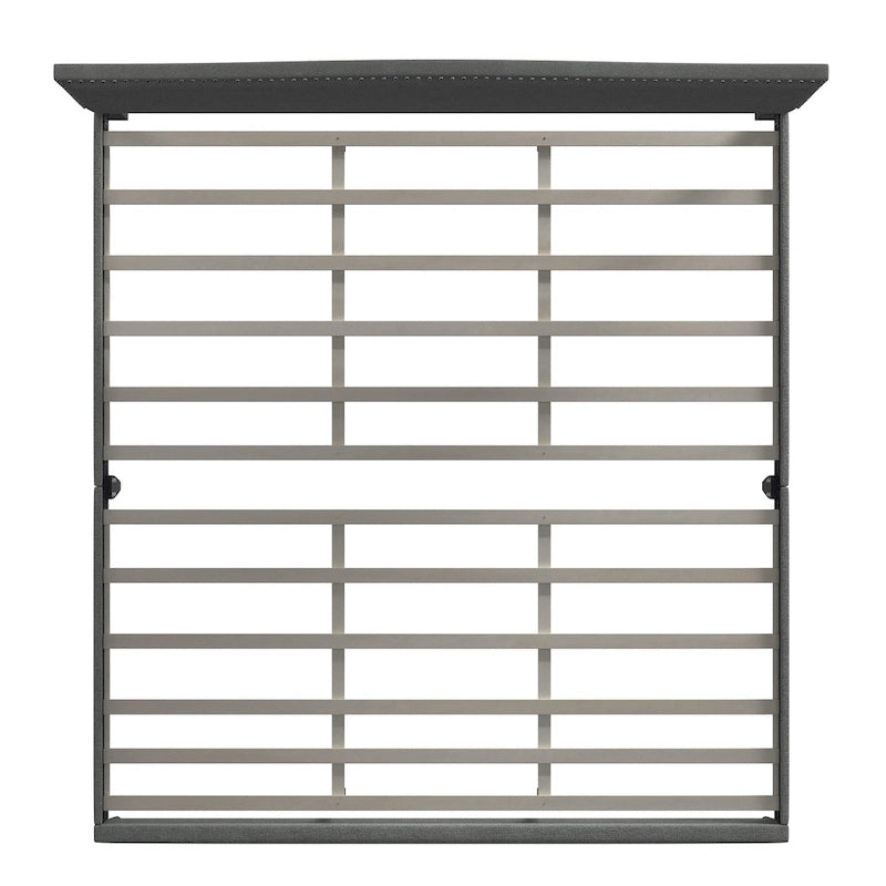 Curved Nailhead Upholstered Platform Bed with Polyester Fabric and Wood Slats