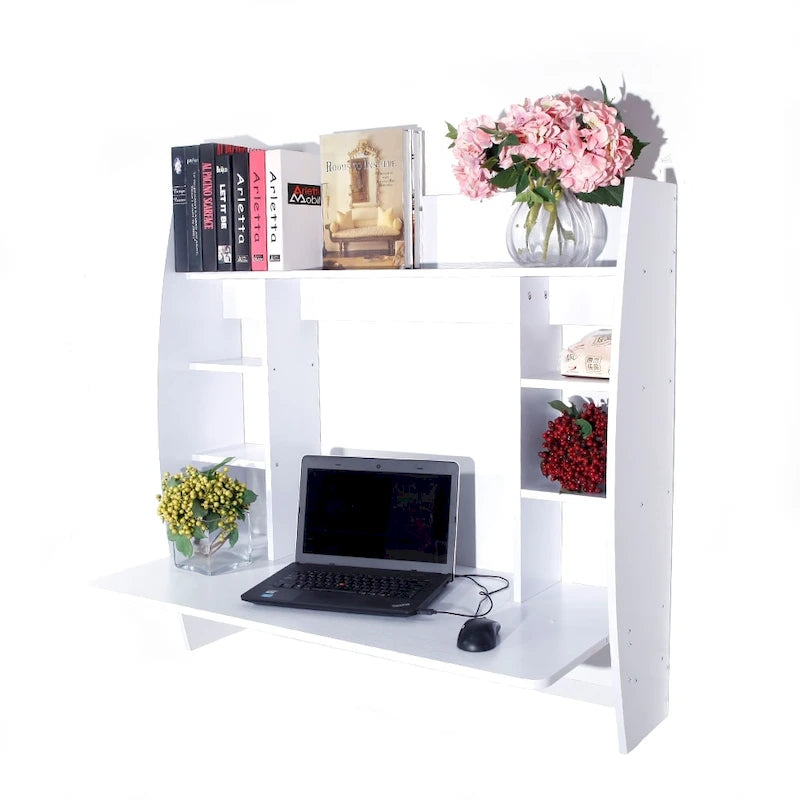 39 Exquisite Room-saving Wall Built-up Computer Desk
