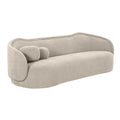 Textured Velvet Sofa with Sloped Silhouette for Living Rooms