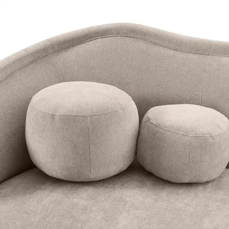 Textured Velvet Sofa with Sloped Silhouette for Living Rooms