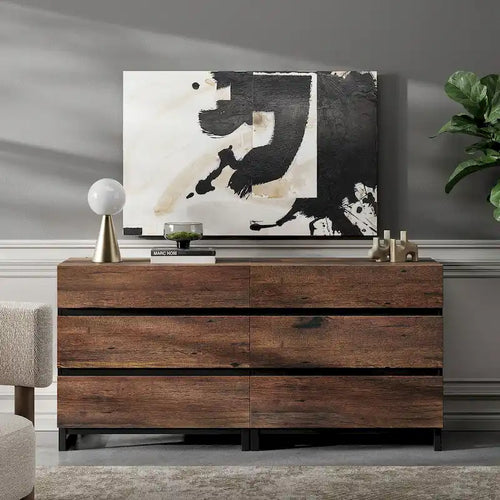 2 in 1 Modern Sideboard with 6 Drawers