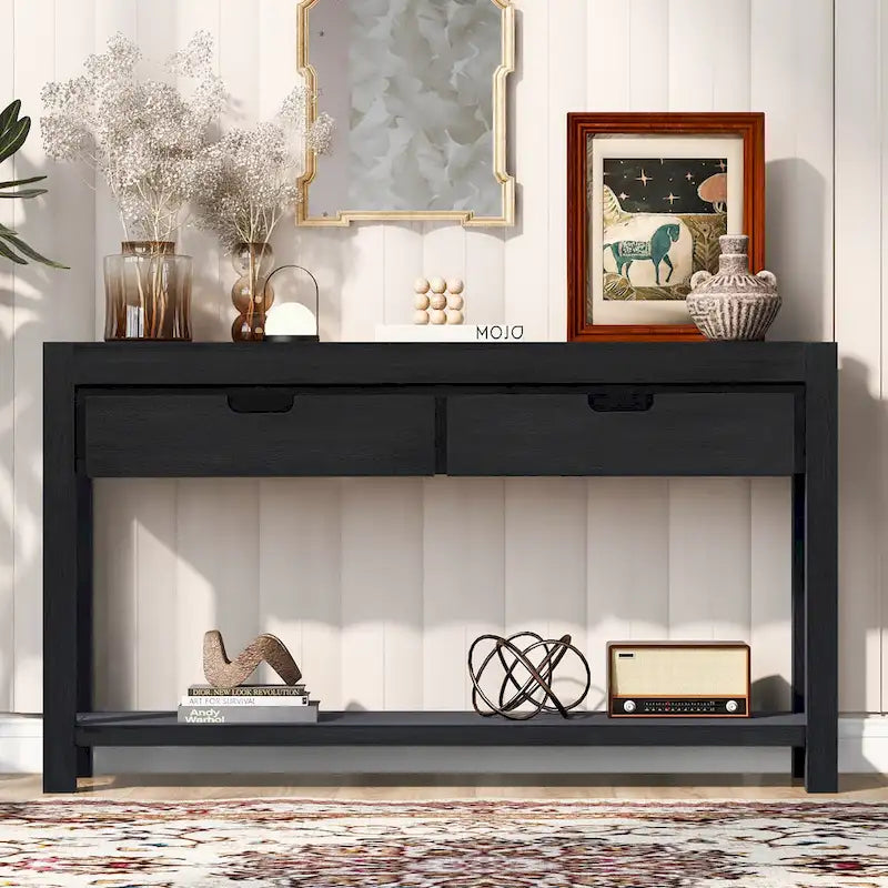 Console Table with 2 Drawers and 1 Shelf